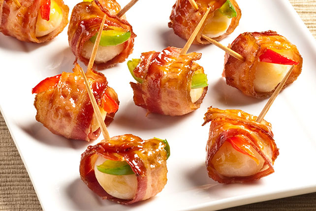 Bacon Wrapped Spicy Ginger Water Chestnuts